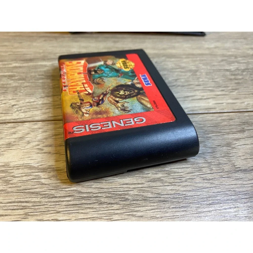 Eternal Champions Sega Genesis Fighting Game Black Cartridge with Case ‎ MA-13